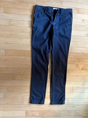 Men's Slim Navy Chino Pants 29W 32L
